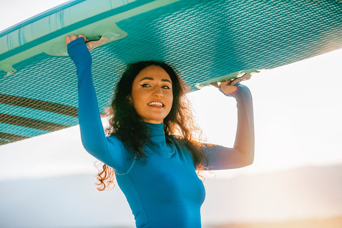 Moonset Rash Guard — lifestyle photo